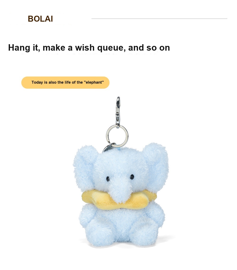 Wishing Star Elephant Plush Charm