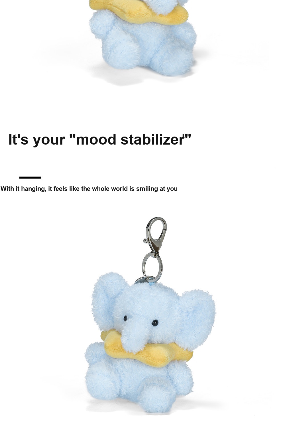 Wishing Star Elephant Plush Charm