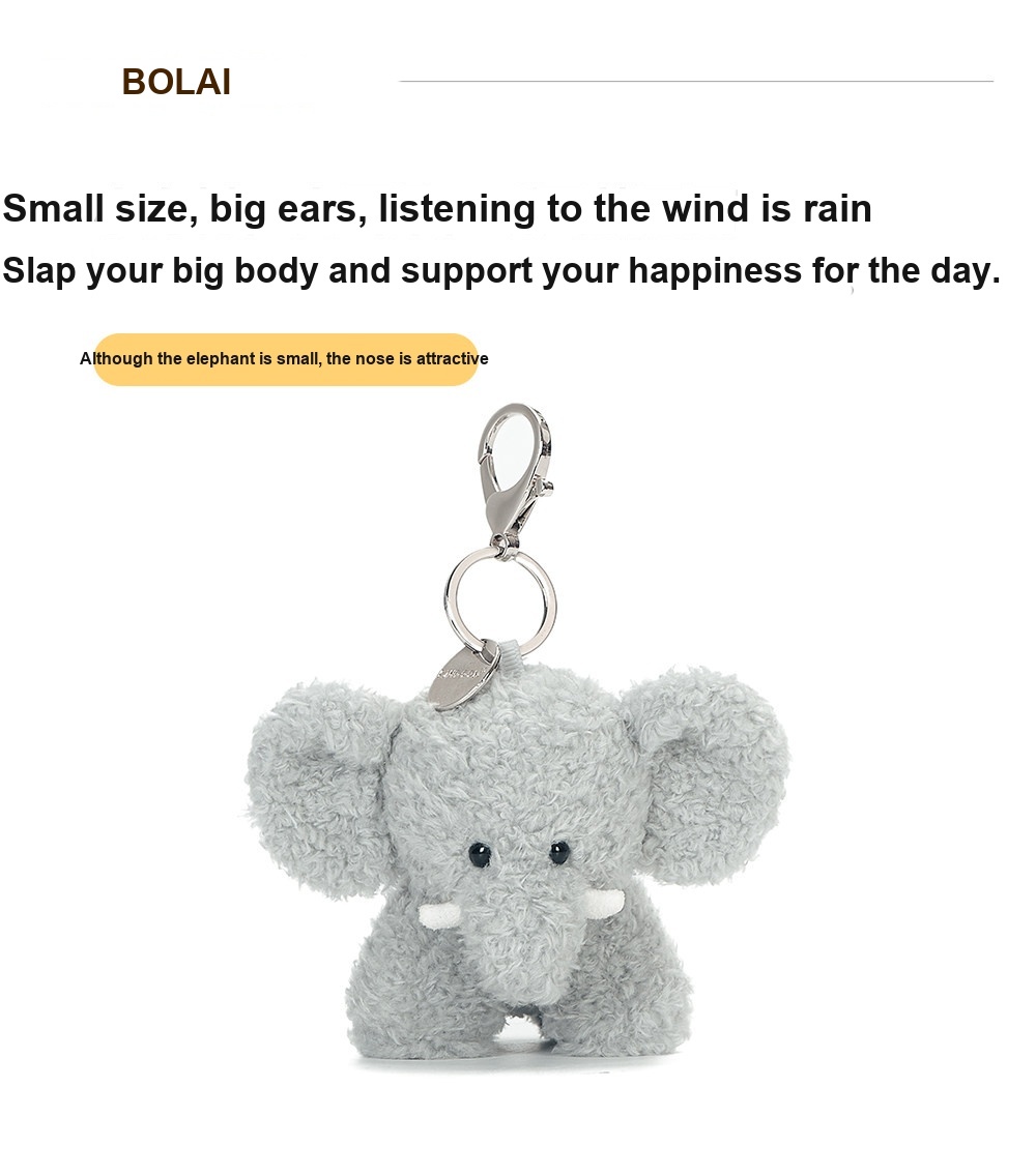 Syd Elephant Plush Charm