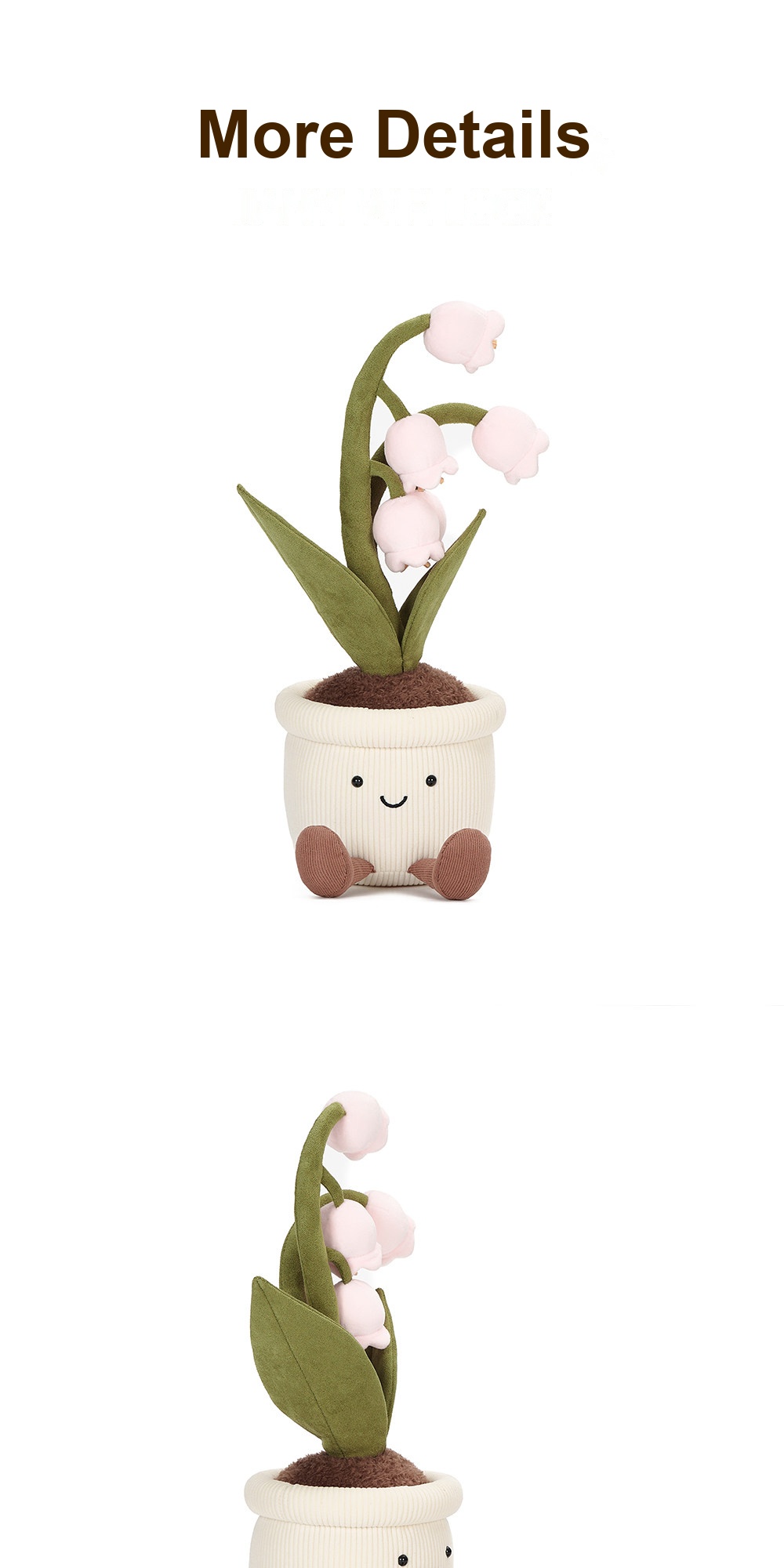 Pink Lily-of-the-Valley Pot Plush