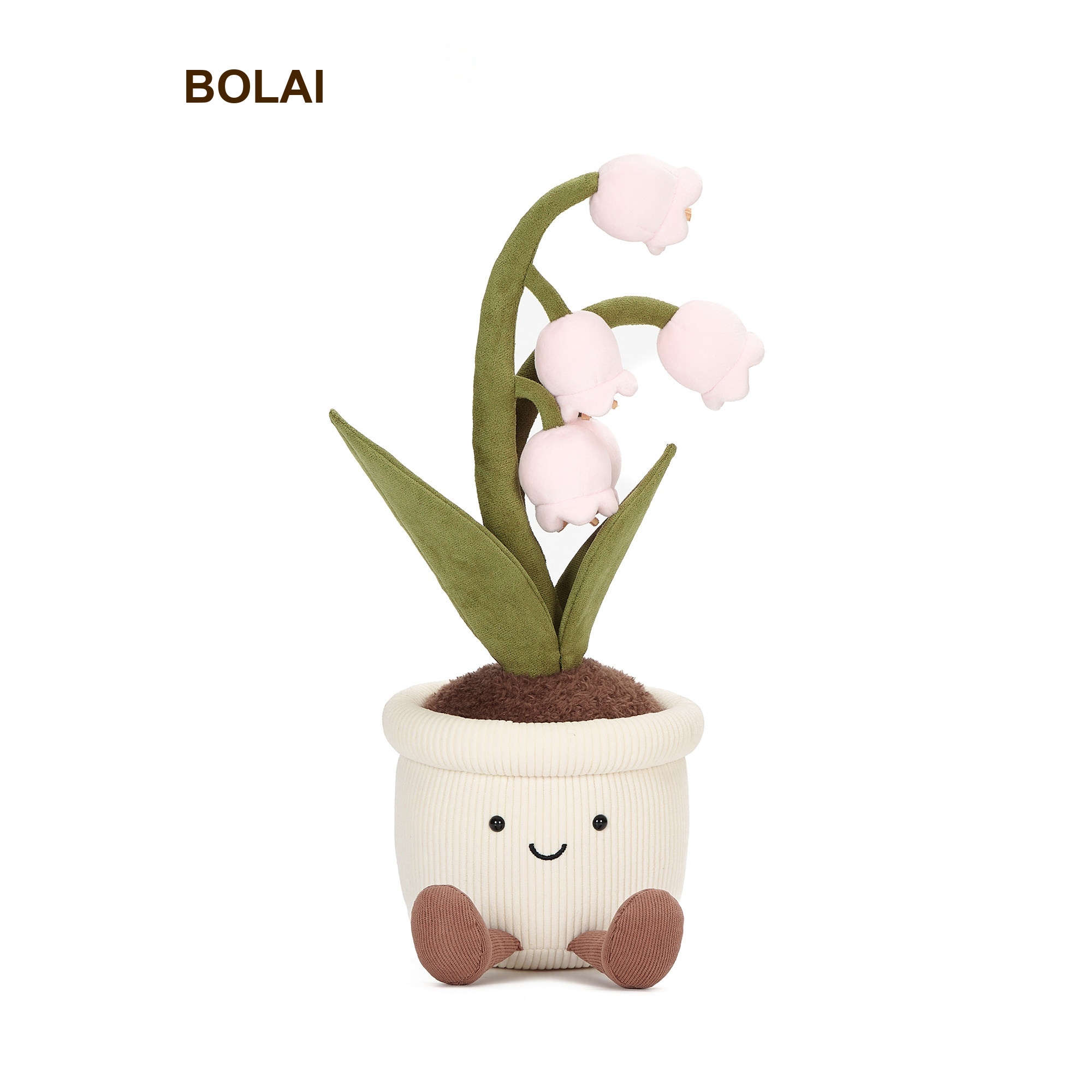 Pink Lily-of-the-Valley Pot Plush