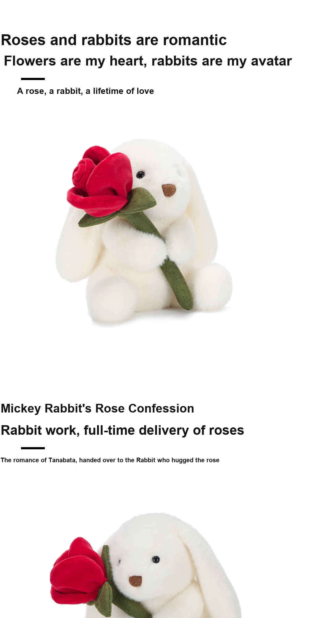 Rose Miko Bunny Plush