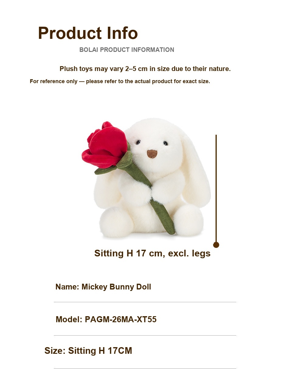 Rose Miko Bunny Plush