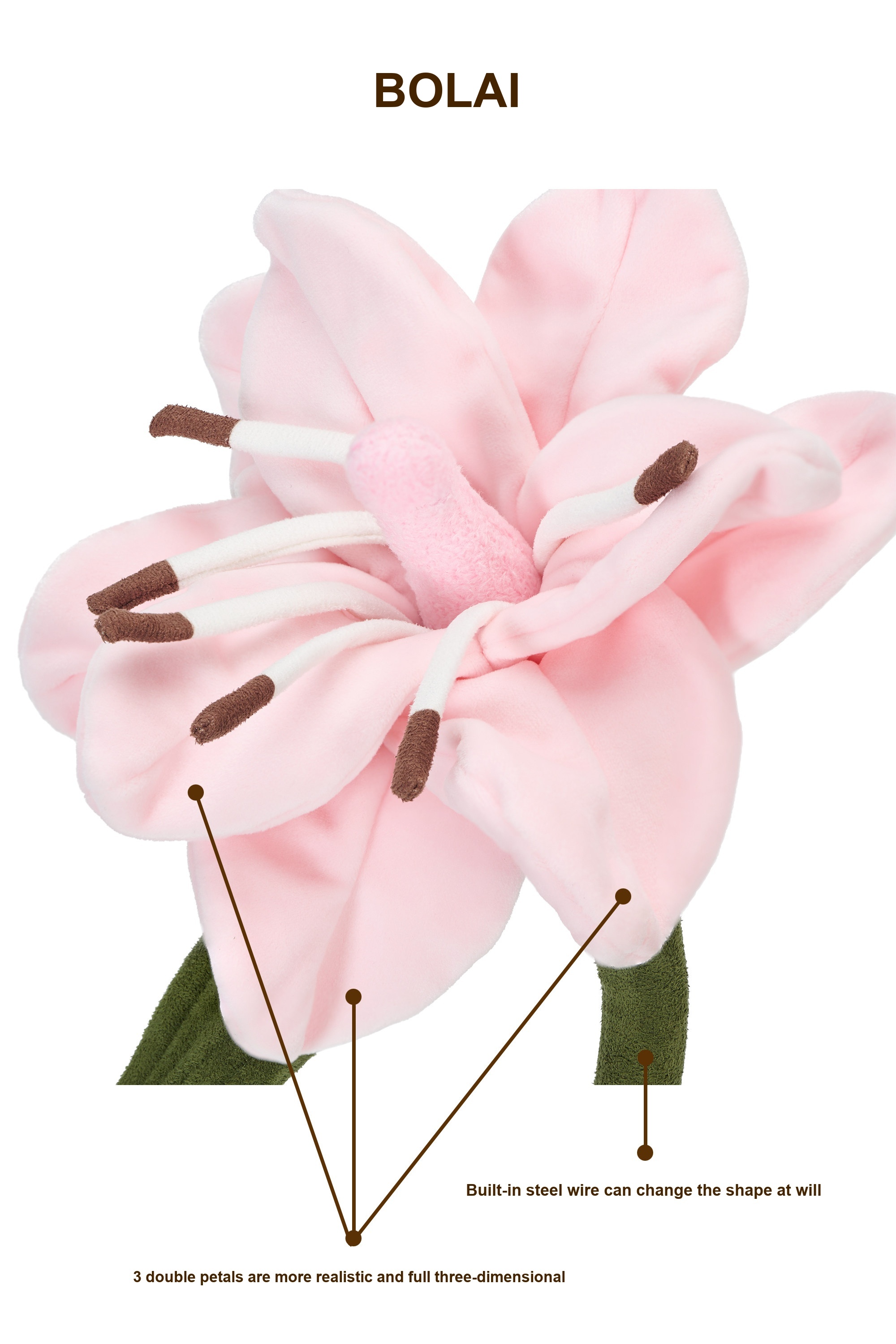 Lily Arrangement Series Plush Flower