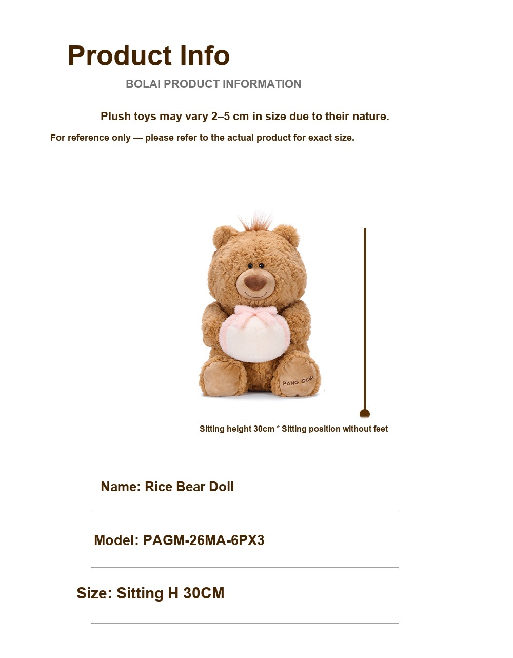 Jimi Bear with Gift Plush Toy