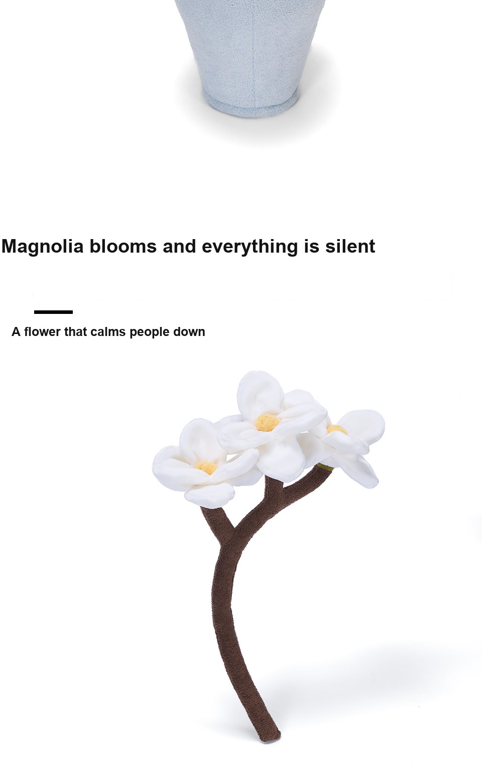 Magnolia DIY Vase Plush Flower