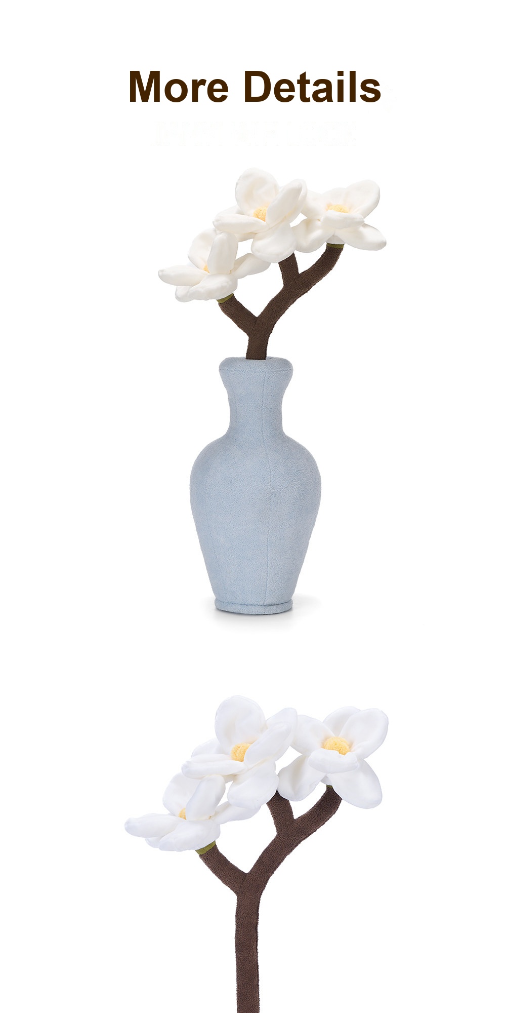 Magnolia DIY Vase Plush Flower