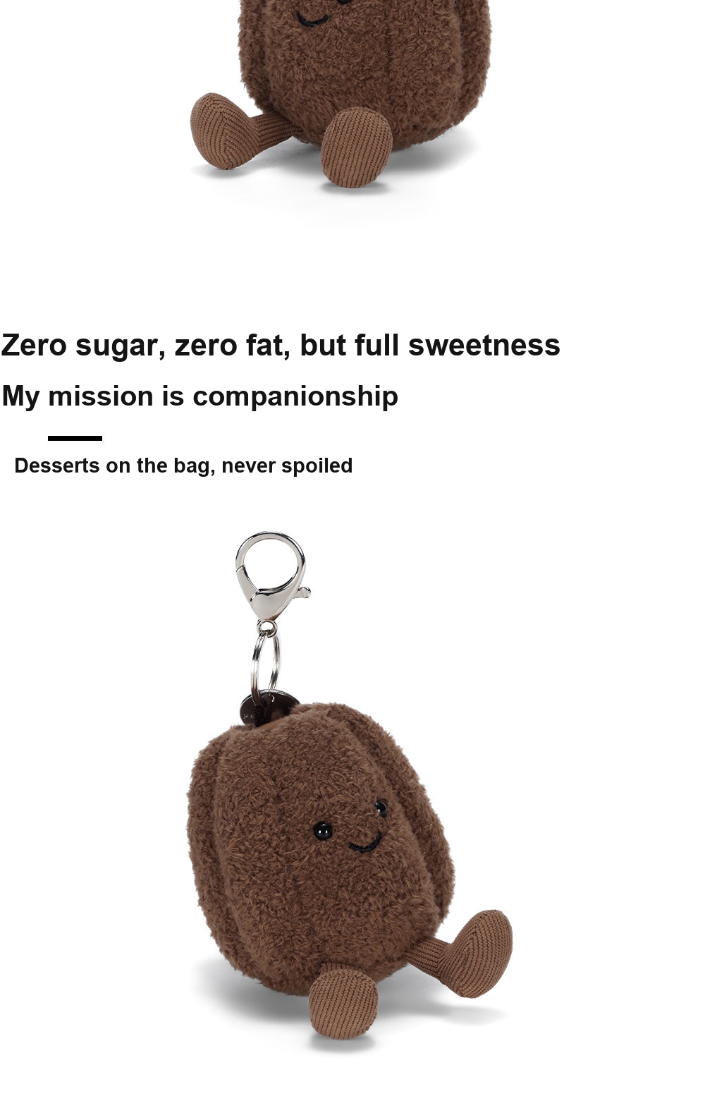 Chocolate Canelé Plush Charm