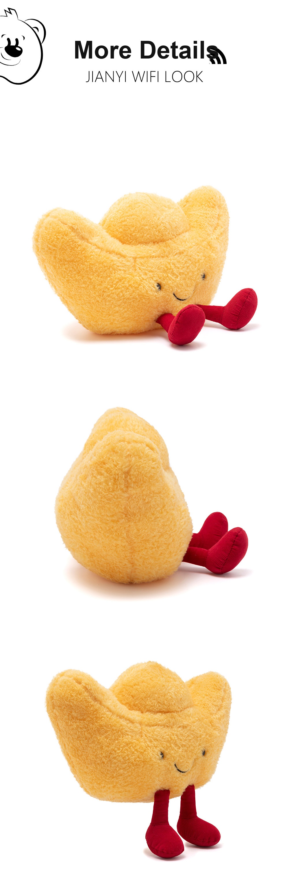 Gold Ingot Plush Toy