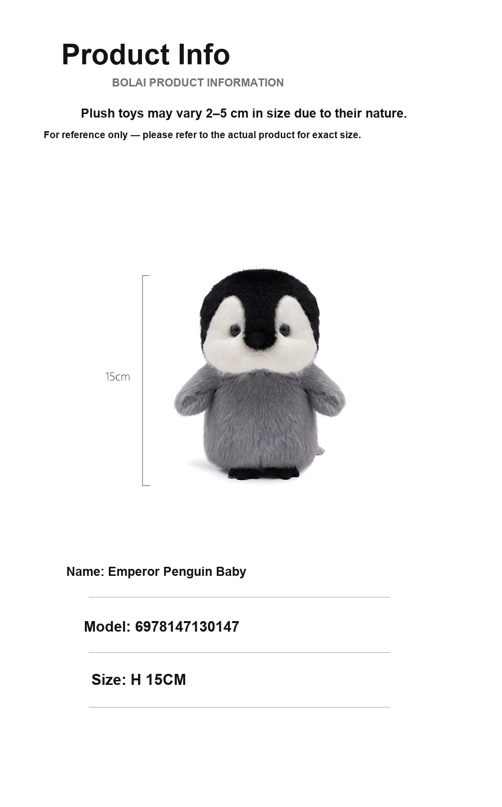 Emperor Penguin Baby Plush Toy