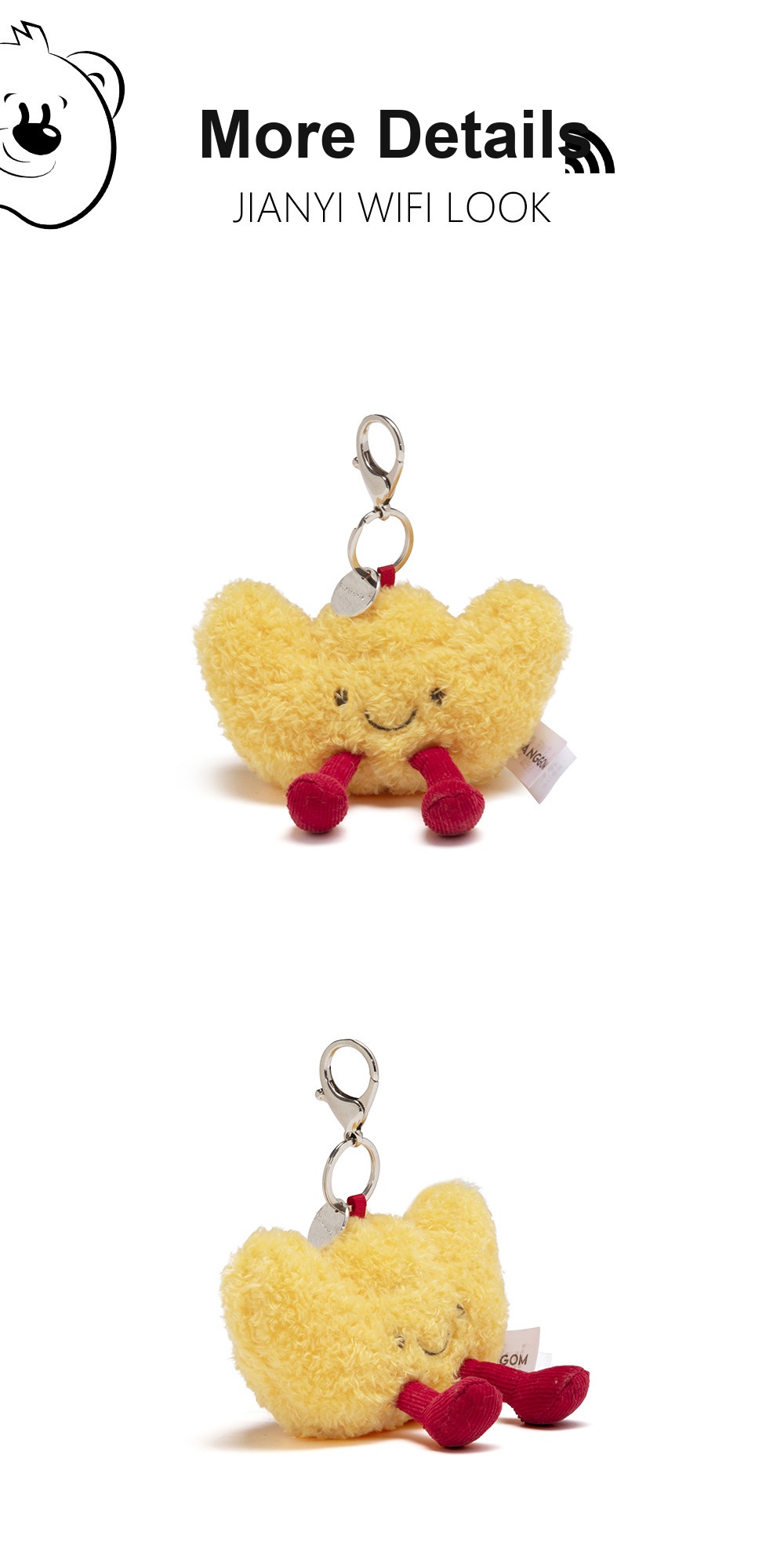 Lucky Gold Ingot Plush Charm