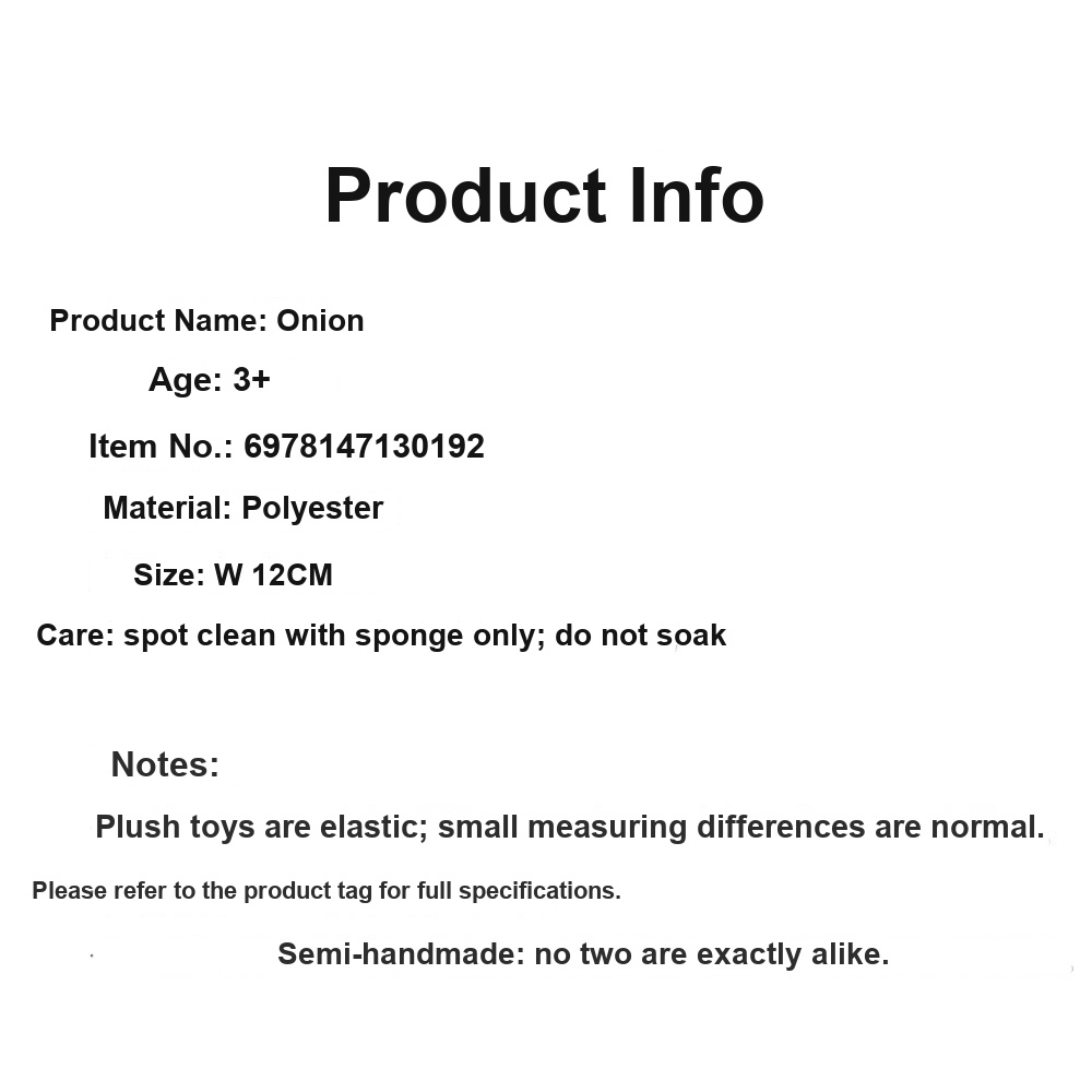 Onion Plush Toy