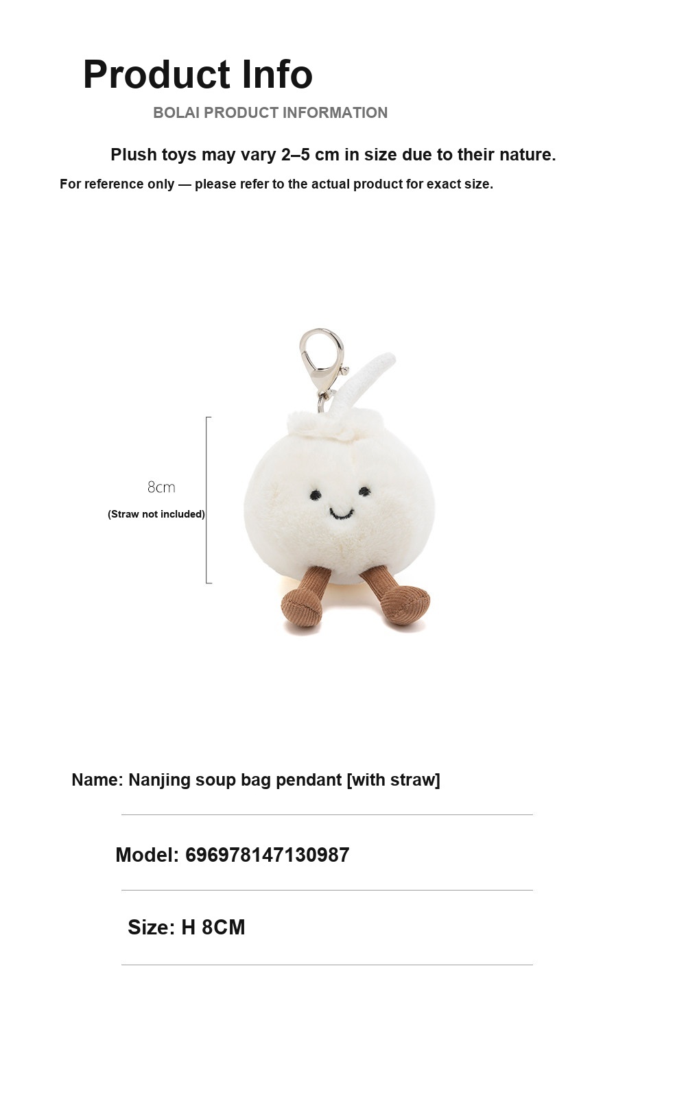 Nanjing Soup Dumpling Plush Toy