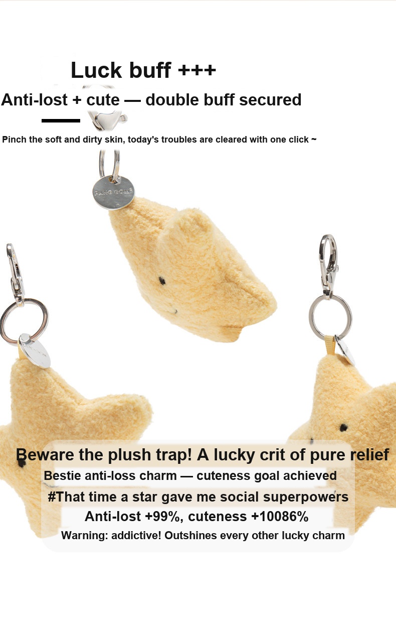 Lucky Star Plush Charm