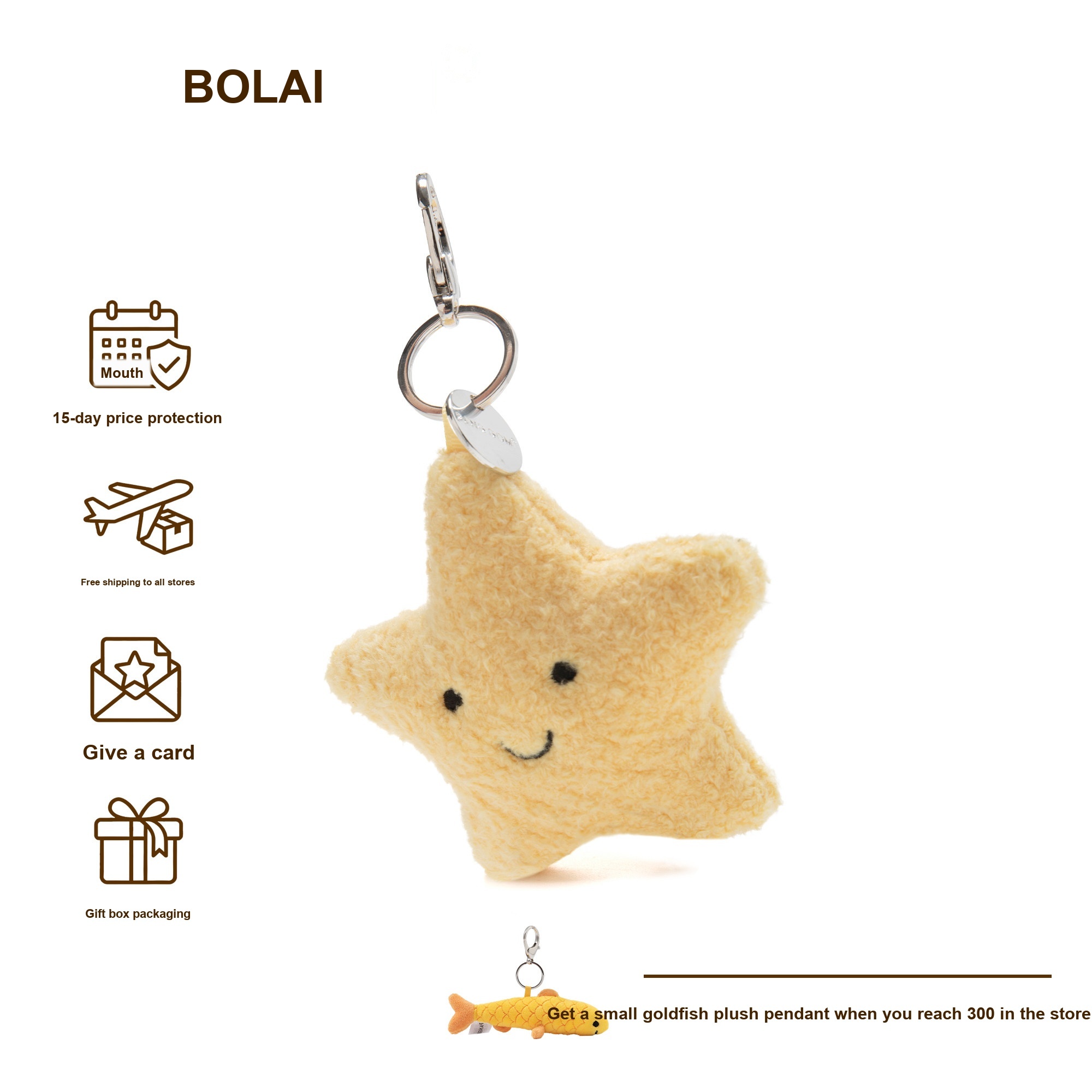 Lucky Star Plush Charm