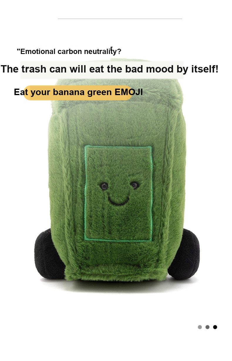 Mood Trash Bin Plush Toy