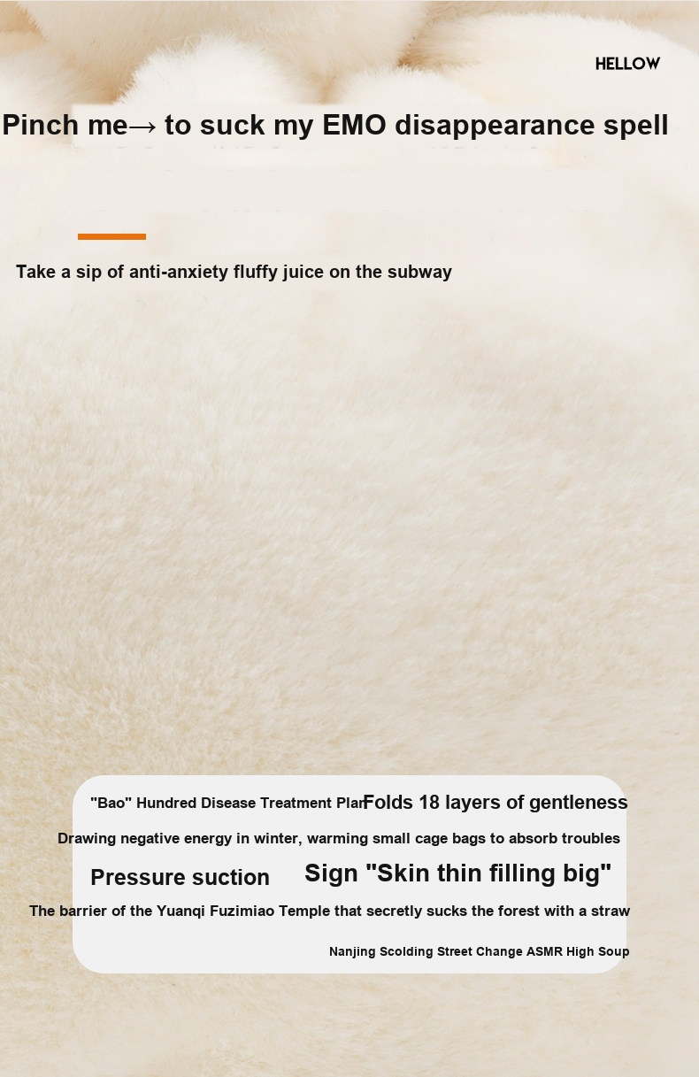 Xiaolongbao Plush Toy with Straw