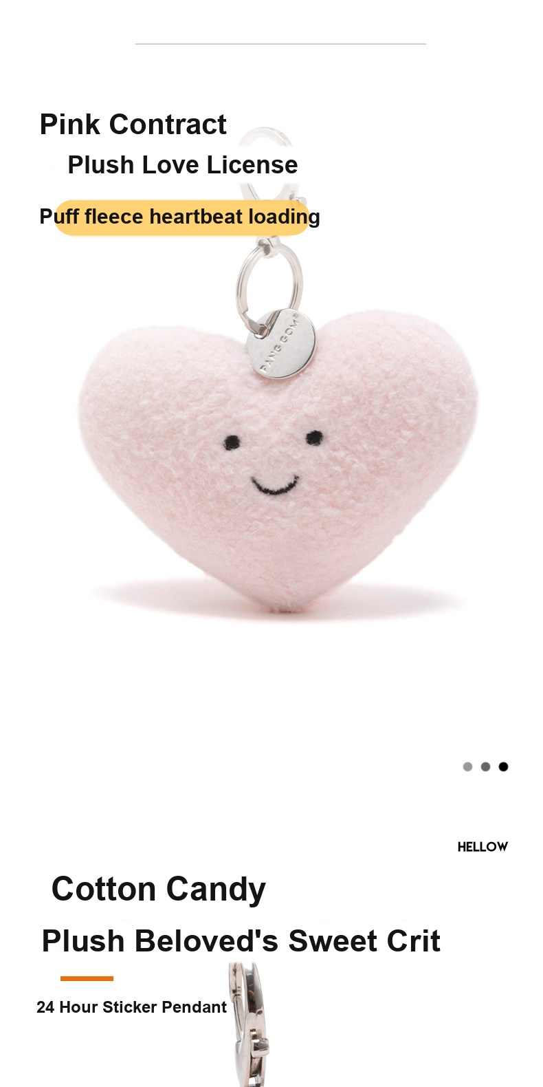 Heart Plush Charm