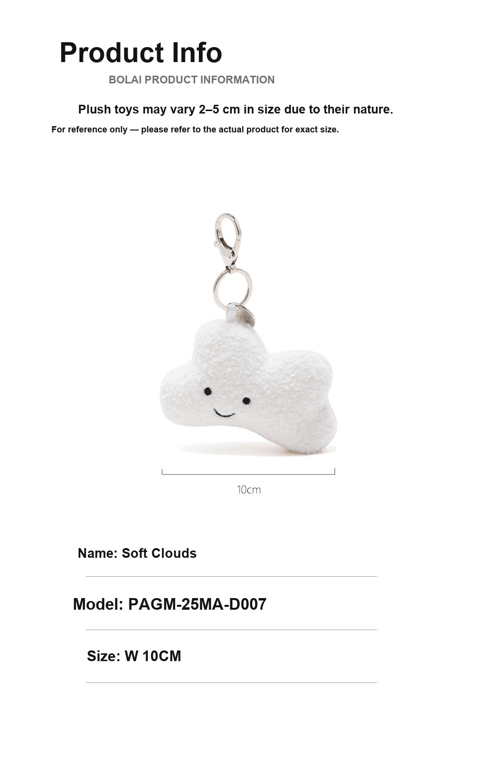 Cloud Plush Charm