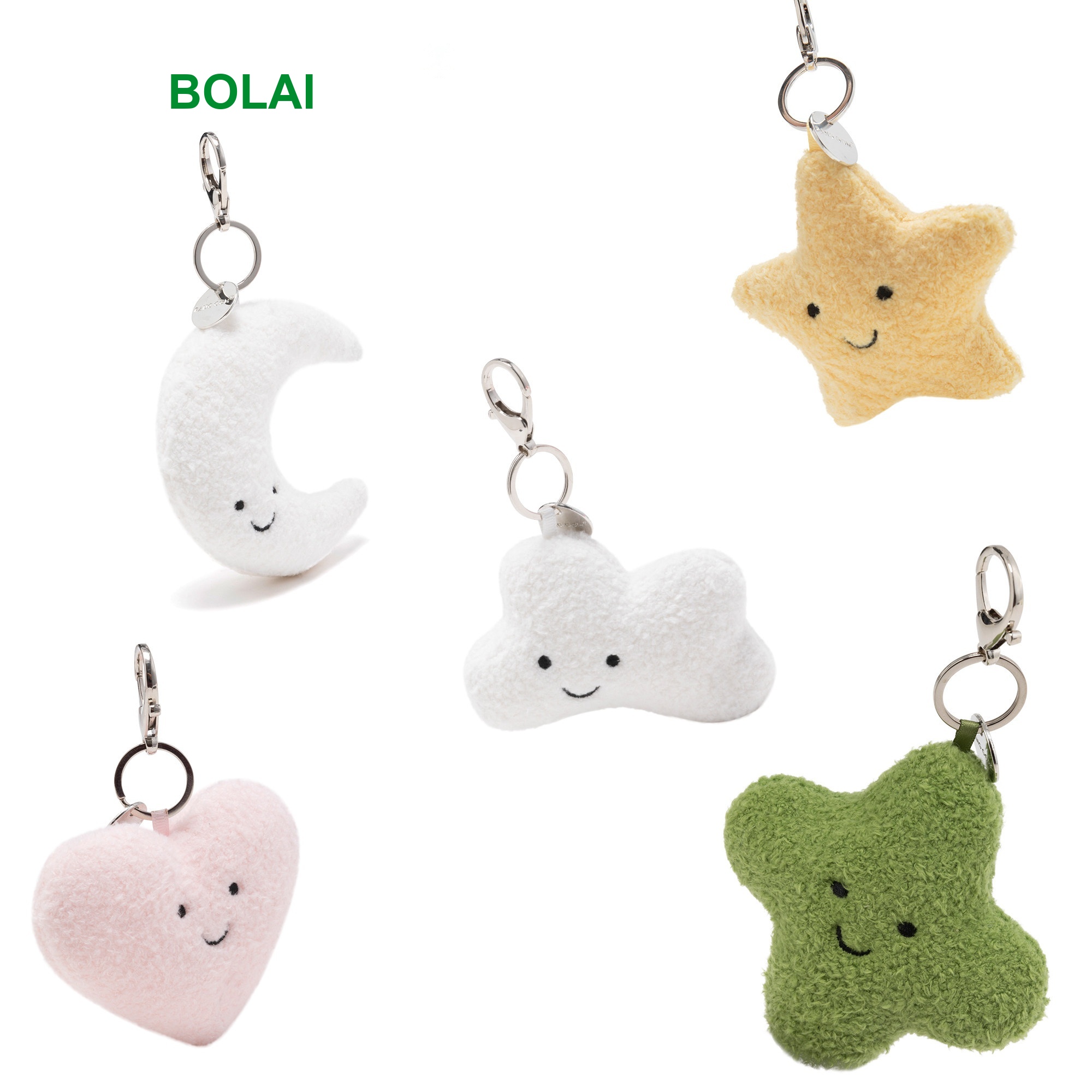 Happy Face Plush Charm