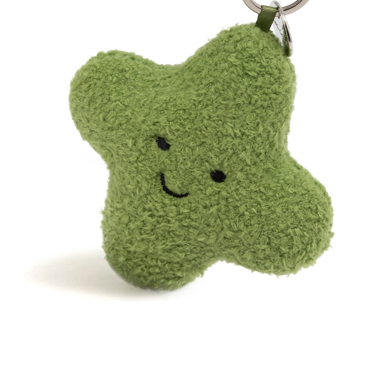 Lucky Four-Leaf Clover Plush Charm