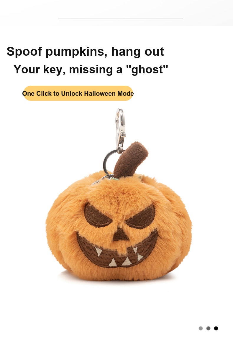 Halloween Devil Pumpkin Plush Charm