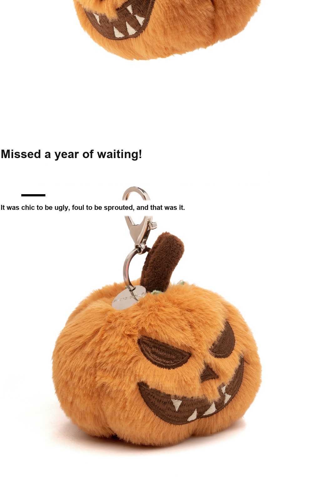 Halloween Devil Pumpkin Plush Charm
