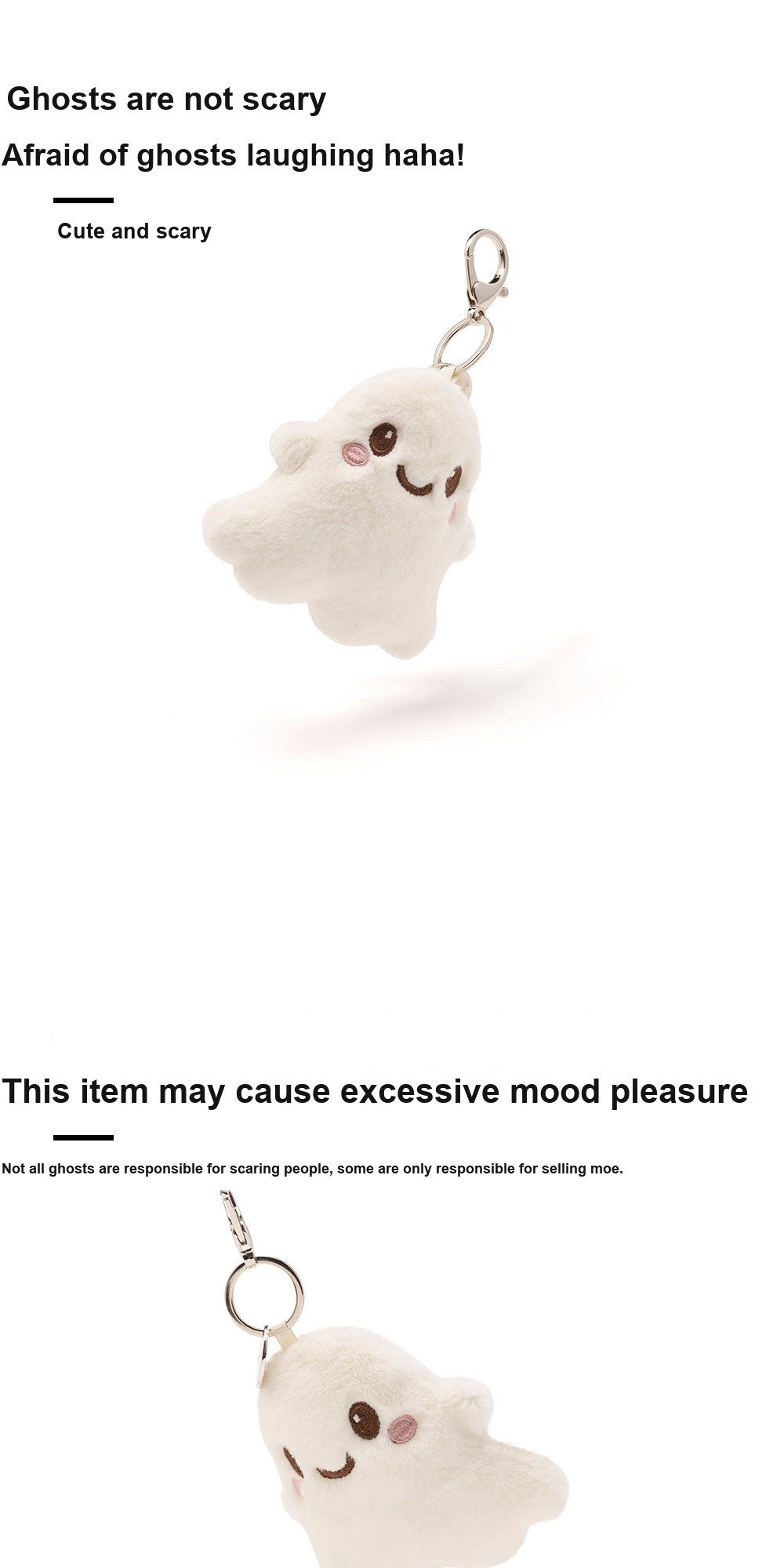 Halloween Ghost Plush Charm