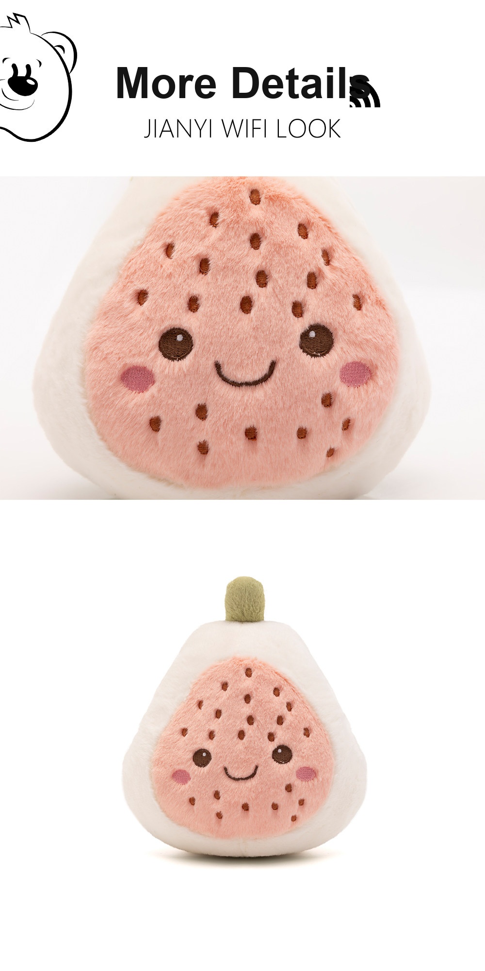 Fig Plush Toy (Half Fruit Series)