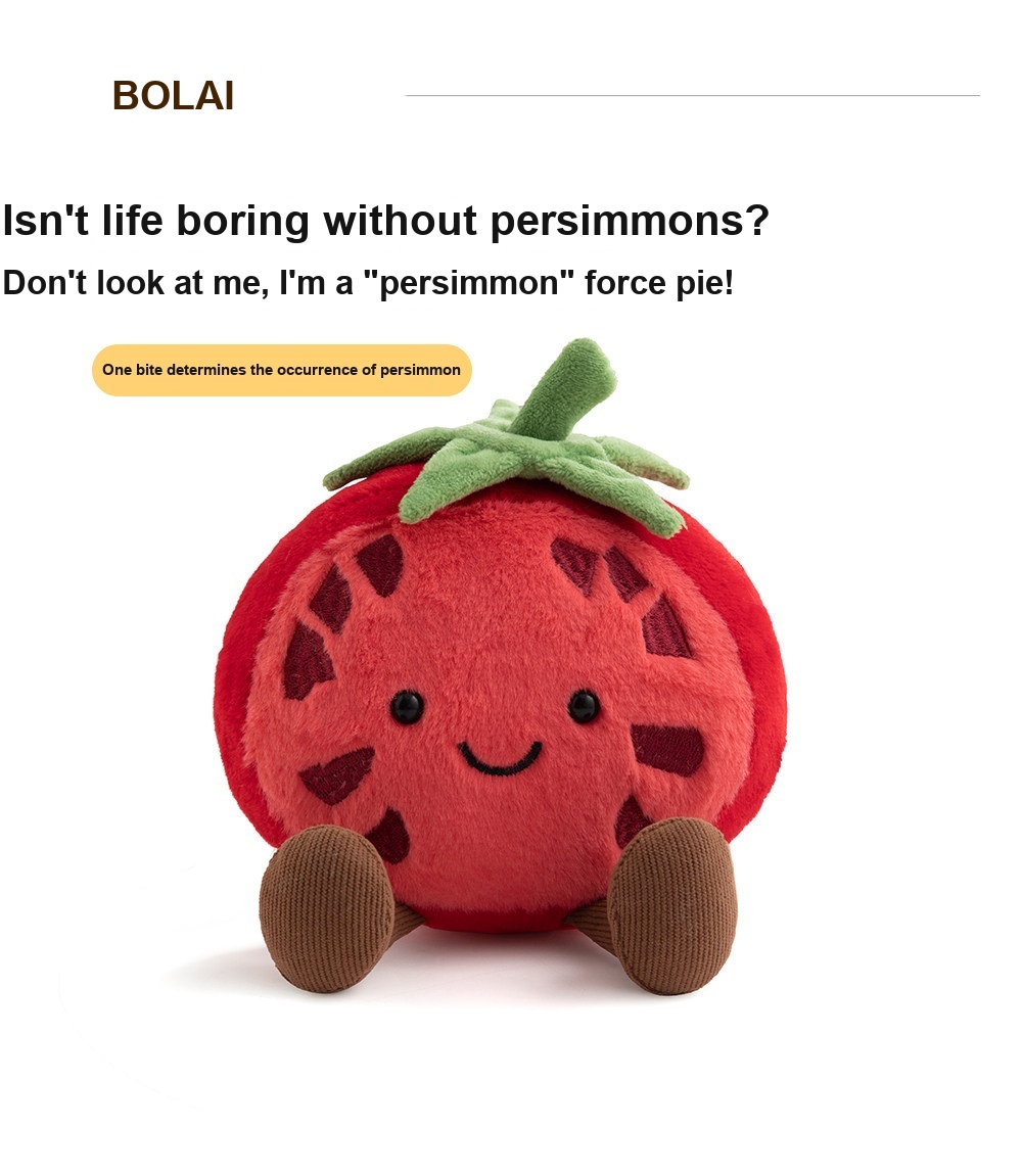 Tomato Plush Toy (Half Fruit Series)
