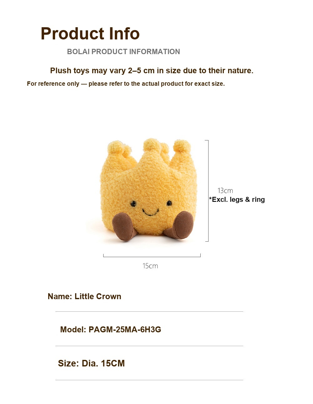Little Crown Plush Toy