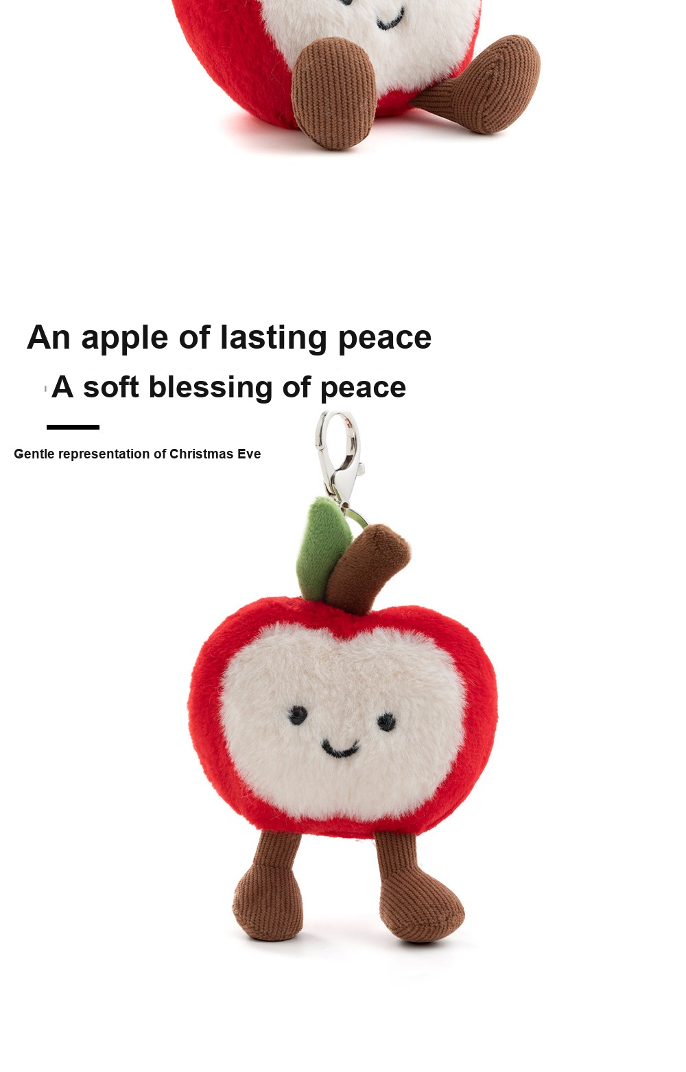 Happy Apple Plush Charm