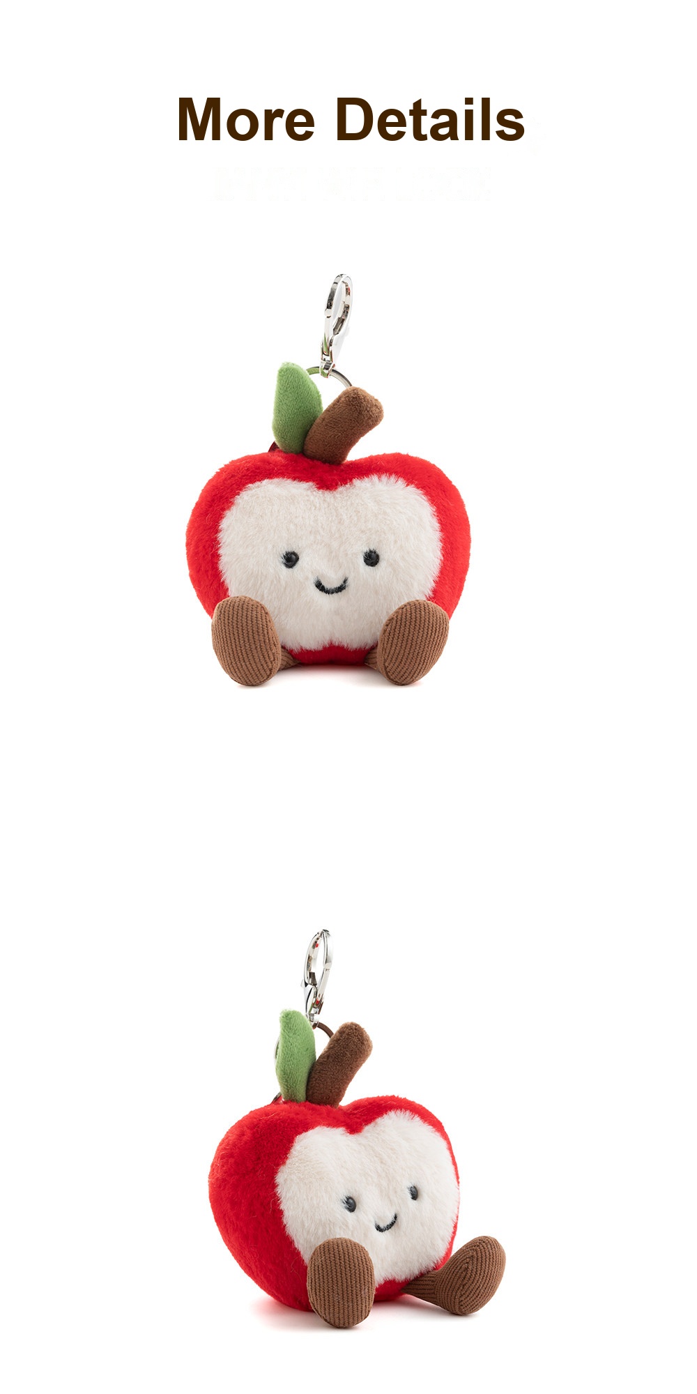 Happy Apple Plush Charm