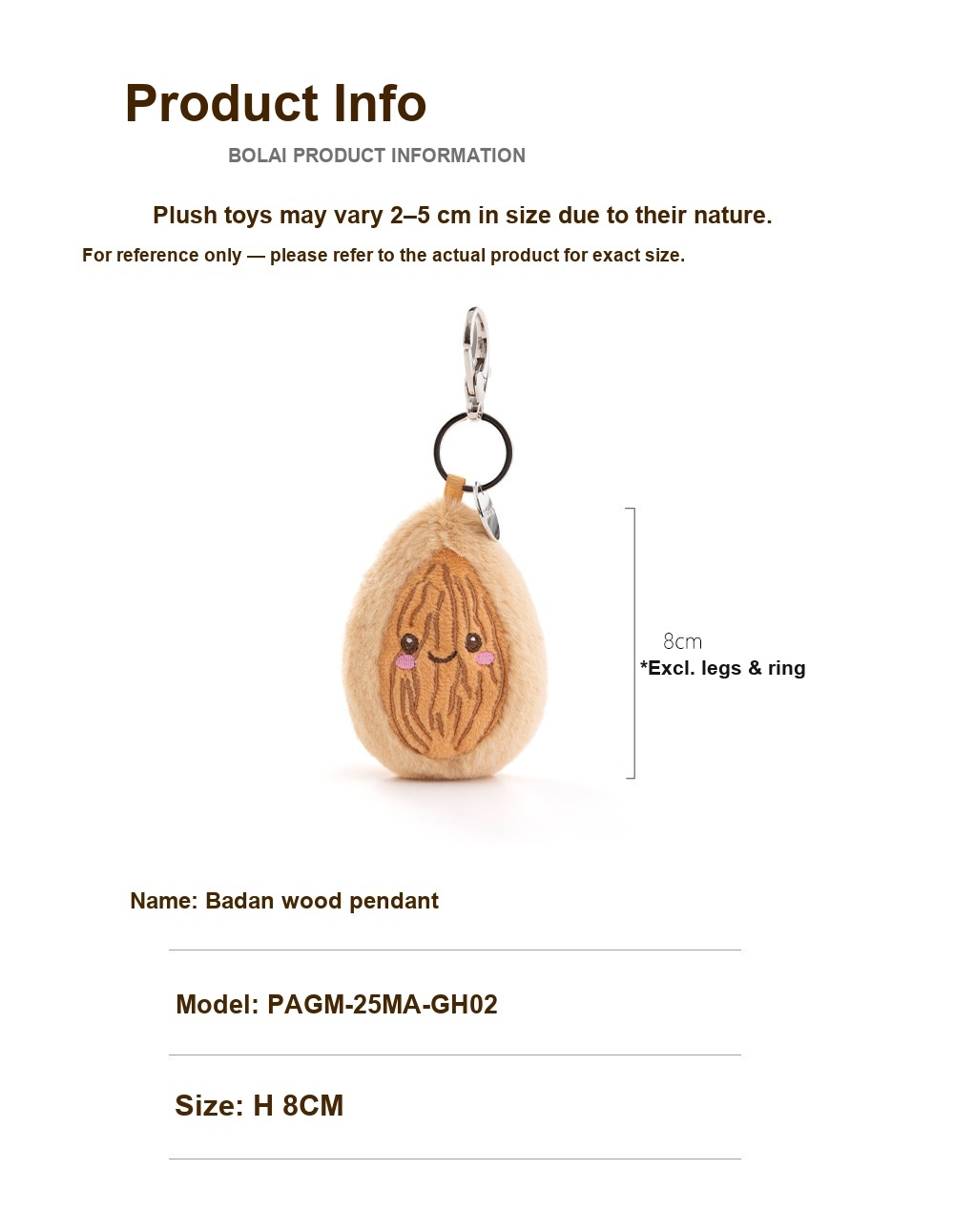 Almond Plush Charm