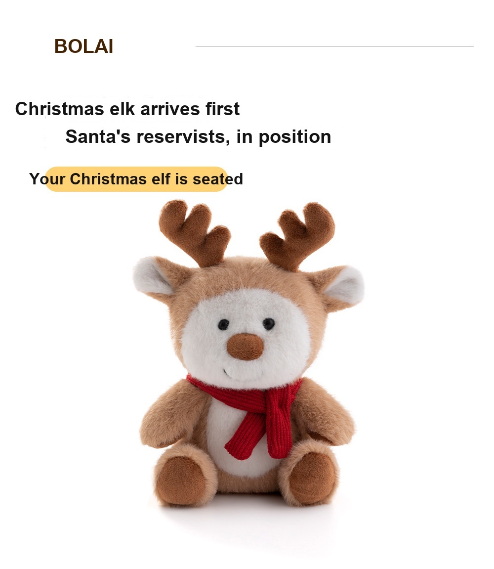 Reindeer with Scarf Plush Toy