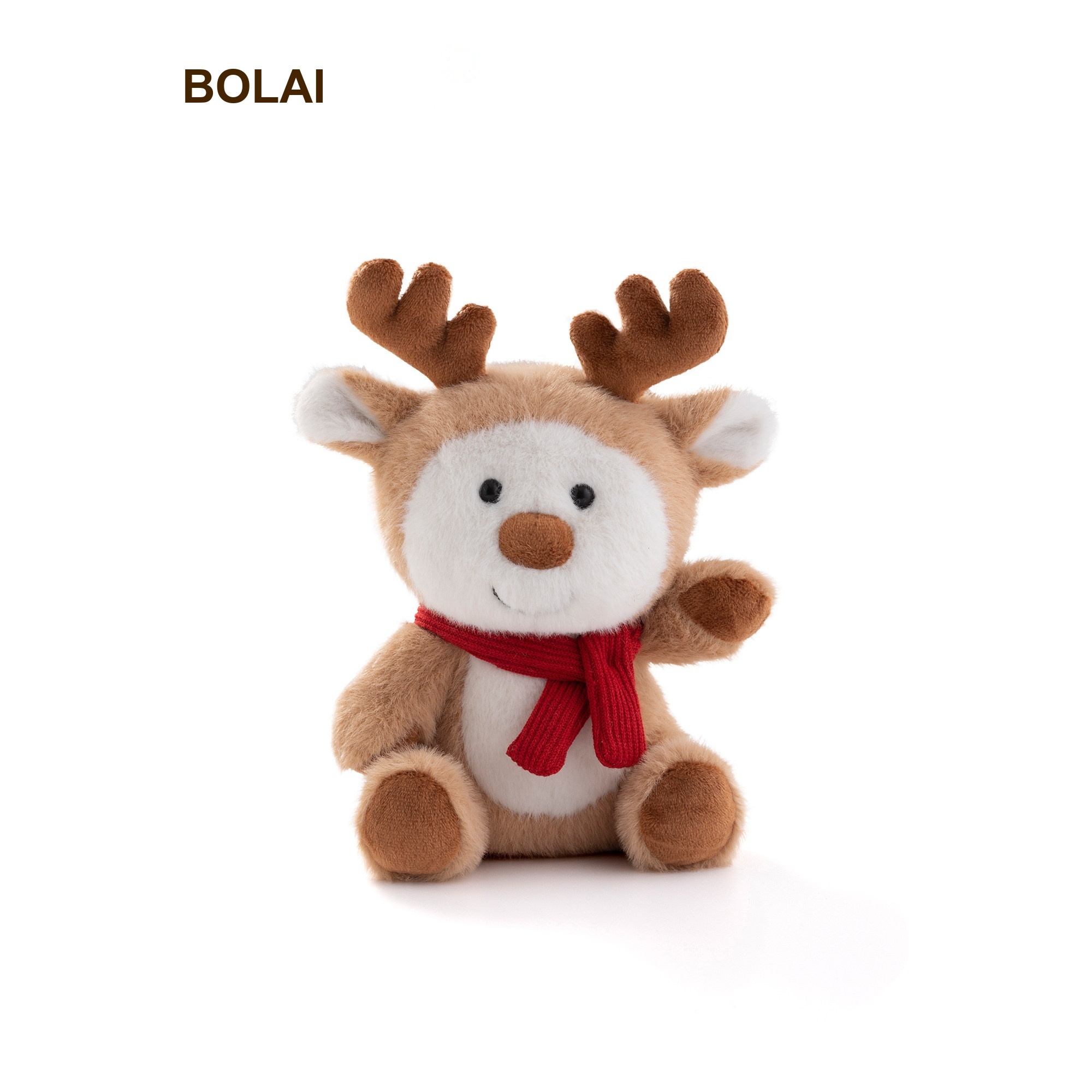 Reindeer with Scarf Plush Toy