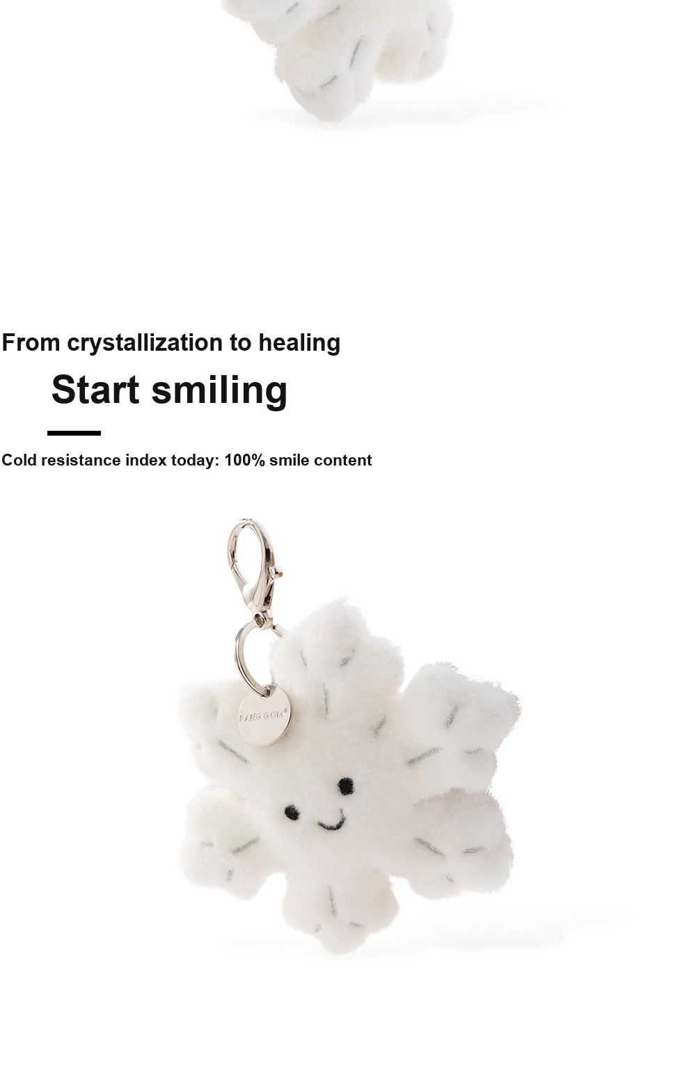 Snowflake Plush Charm