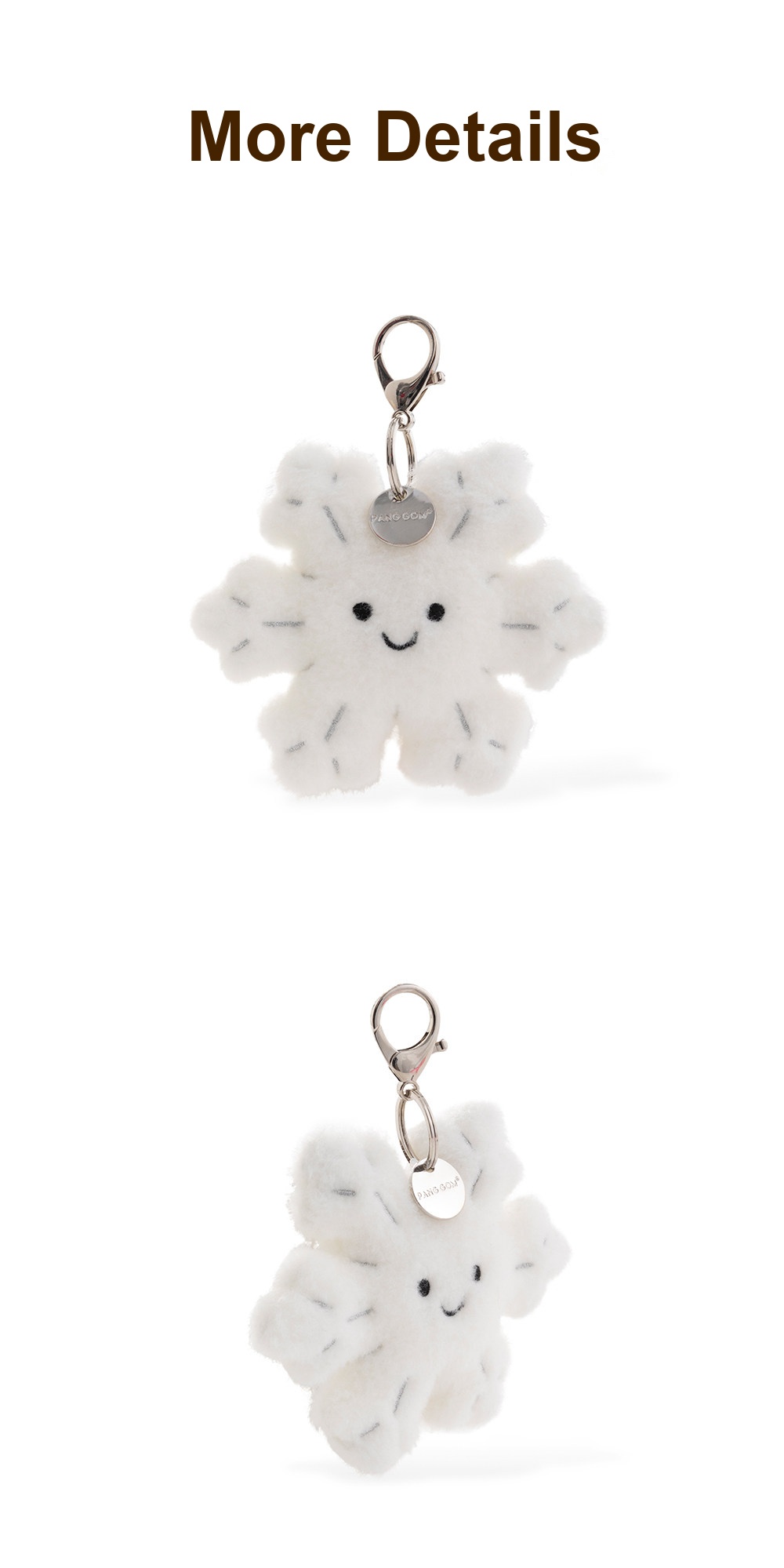 Snowflake Plush Charm