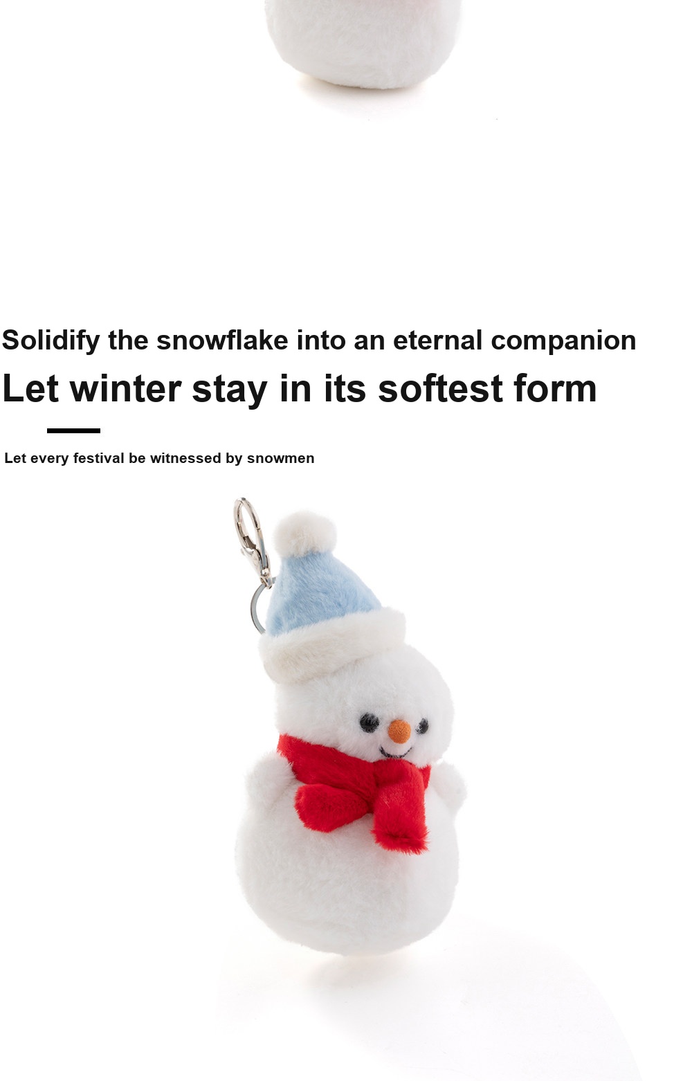 Snowman Plush Charm